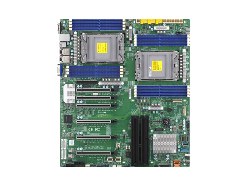 MBD-X12DPG-QT6-B  Материнская плата Supermicro X12DPG-QT6 GPU (Proprietary, Dual LGA-4189, C621A, 16 DIMM DDR4, 6 PCIe 4.0 x16, 1 PCIe 4.0 x8, M.2 2PCIE 4.0x4 RAID 0, 1 2242/ 2260/ 2280/ 22110, DUAL x550 10G, workstation with BMC AST2600)