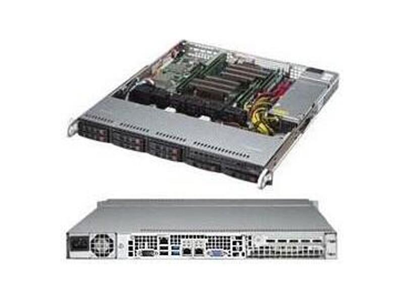 CSE-113MFAC2-605CB  Supermicro SuperChassis 113MFAC2-605CB Rack 1U, 8x2.5''' HotSwap, 1xFH, 600W, ATX