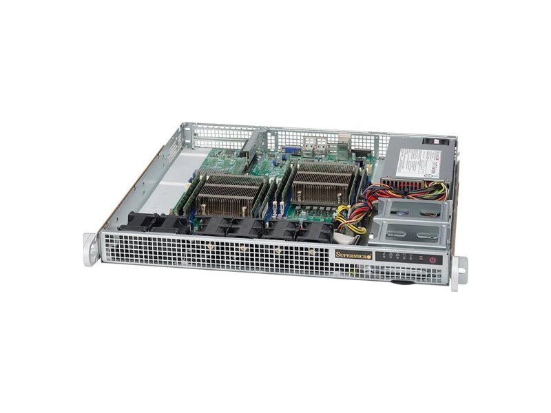 CSE-514-505  Supermicro SuperChassis 514-505 Rack 1U, Upto 4x2.5'' Upto 1x3.5'', 2xFH, 500W, WIO