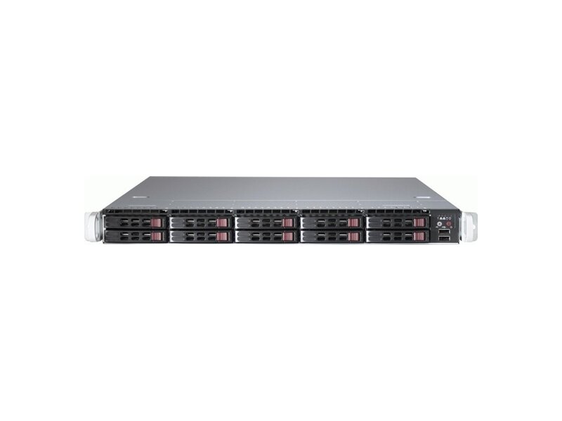 SC116TQ-R700WB  Supermicro SuperChassis SC116TQ-R700WB Rack 1U, 10x2.5'' HotSwap, 2FH, 1LP, R700W, 12''x13''