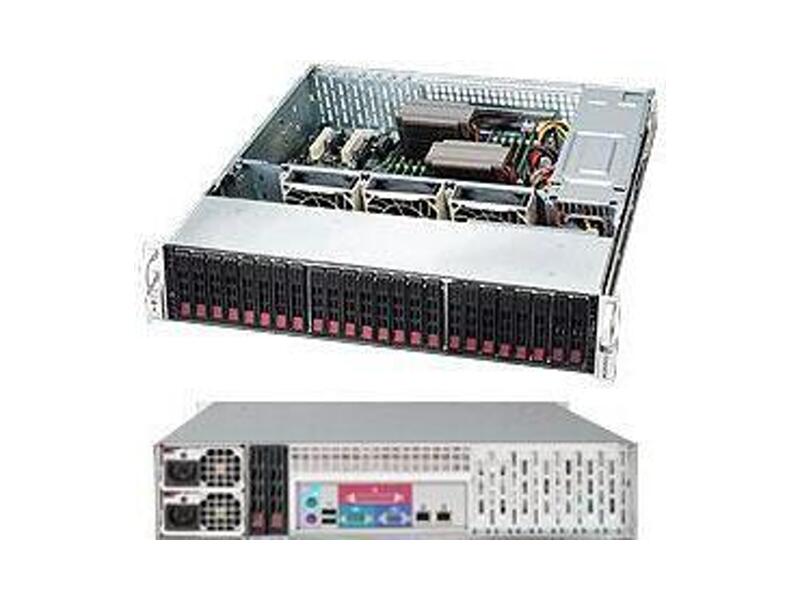 CSE-216BAC-R920LPB  Supermicro SuperChassis 216BAC-R920LPB Rack 2U, 24x2.5''' HotSwap opt. 2x2.5'' HotSwap, SAS3 Support, 7xLP, R920W, ATX/ EATX/ EEATX