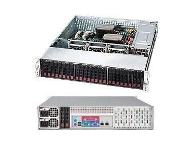 CSE-216BE16-R920LPB  Supermicro SuperChassis 216BE16-R920LPB Rack 2U, 24x2.5'' HotSwap, 7xLP, R920W, ATX/ EATX/ EEATX