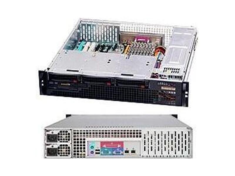 CSE-825MTQ-R700LPB  Supermicro SuperChassis 825MTQ-R700LPB Rack 2U, 3x3.5'' HotSwap, 7LP, R700W, EATX/ ATX/ 13.68''x13''