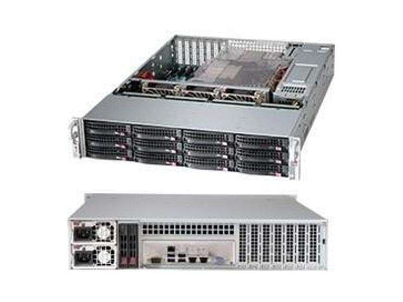 CSE-826BE1C-R920LPB  Supermicro SuperChassis 826BE1C-R920LPB Rack 2U, 12x3.5'' HotSwap, 2x2.5'', 7LP, R920W, АТХ/ EATX/ EEATX/ 13''x13.68''