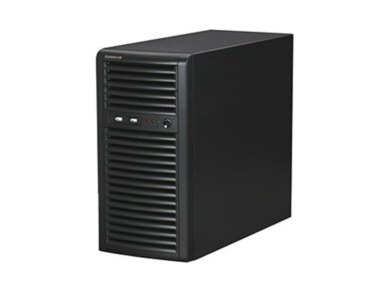 CSE-731I-300B  Supermicro SuperChassis 731I-300B Mini-Tower, 4x3.5''int, 2x5.25''ext, 4xFH/ FL, 300W, microATX