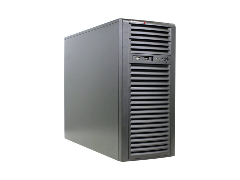 CSE-732I-R500B  Supermicro SuperChassis 732I-R500B Mid-Tower, 4x3.5'' int, 2x5.25''ext, 7xFH/ FL, R500W, EATX/ ATX/ microATX