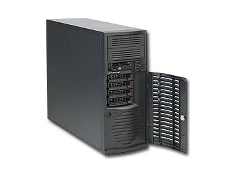 SC733T-500B  Supermicro SuperChassis 733T-500B Mid-Tower, 4x3.5'' HotSwap SAS/ SATA, 7xFH/ FL, 500W, ATX/ EATX