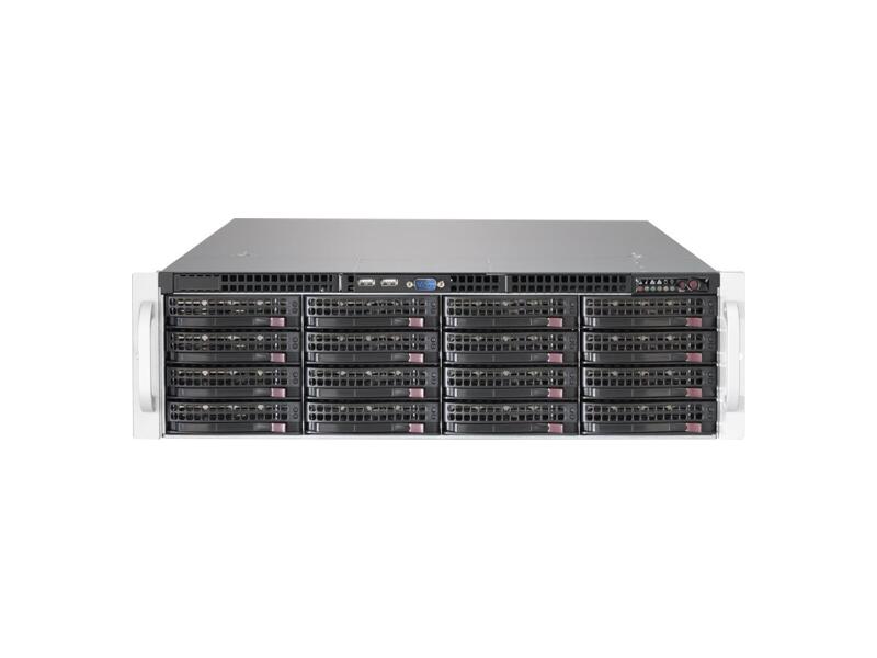 CSE-836BE1C-R1K03JBOD  Supermicro SuperChassis 836BE1C-R1K03JBOD Rack 3U, 16x3.5'' HotSwap, 1xExpander Backplane, R1000W(1+1), JBOD