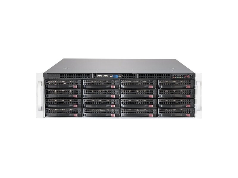 CSE-836BE2C-R1K03JBOD  Supermicro SuperChassis 836BE2C-R1K03JBOD 3U Storage JBOD, 16x 3.5'' HS, 2x SAS3 Expander (12G) w/ Minisas HD Connector (SFF-8644), R1000W, optional rear 2x2, 5'' HDD, IPMI port