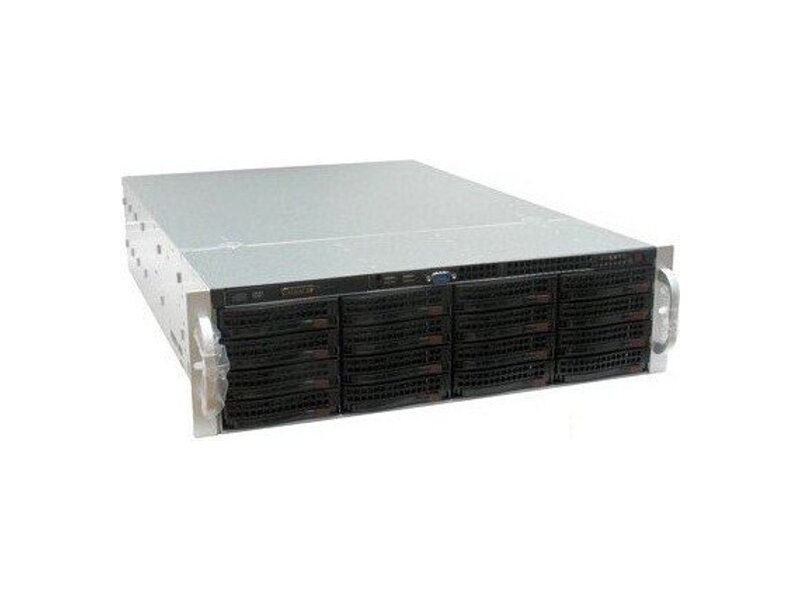 CSE-836TQ-R800B  Supermicro SuperChassis 836TQ-R800B Rack 3U, 16x3.5'' HotSwap, 7FH/ FL, R800W(1+1), АТХ/ EATX/ 13''x13.68''