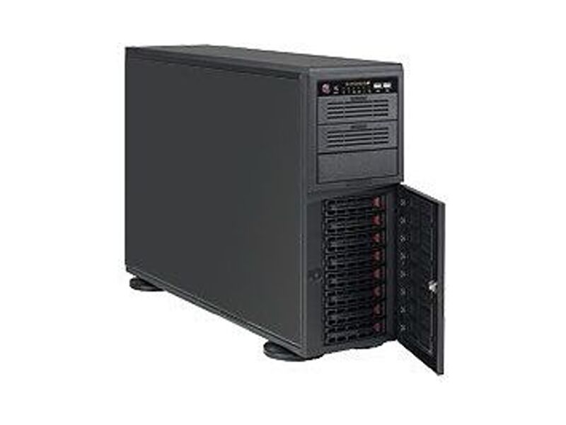 CSE-743TQ-1200B-SQ  Supermicro SuperChassis 743TQ-1200B-SQ Rack 4U, 8x3.5'' HotSwap, 3x5.25''ext, 7xFH/ FL, 1200W, EATX/ ATX/ microATX