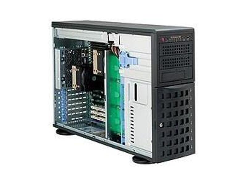 CSE-745TQ-R1200B  Supermicro SuperChassis 745TQ-R1200B Rack 4U, 8x3.5'' HotSwap, 3x5.25''ext, 7xFH/ FL, R1200W, EATX/ 13.68''x13''/ ATX/ microATX