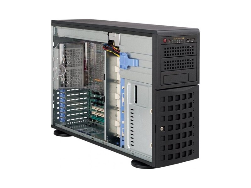 CSE-745TQ-R800B  Supermicro SuperChassis 745TQ-R800B Rack 4U, 8x3.5'' HotSwap, 3x5.25''ext, 7xFH/ FL, R800W, EATX/ 13.68''x13''/ ATX/ microATX