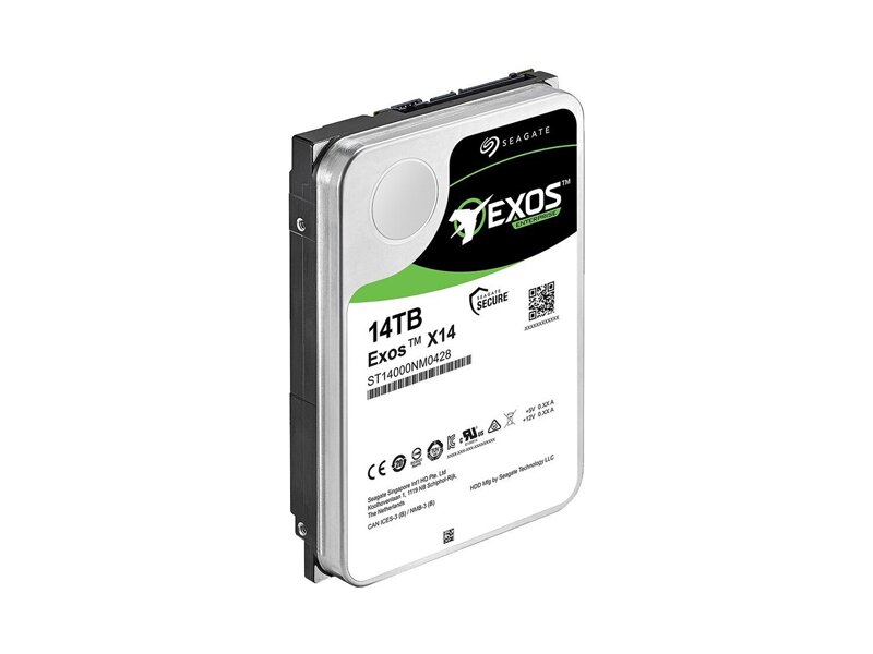 ST14000NM0018  HDD Server Seagate Exos X14 ST14000NM0018 (3.5'', 14Tb, 256Mb, 7200rpm, SATA6G, 512E)