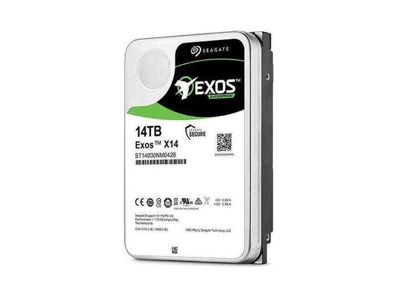 ST14000NM0018  HDD Server Seagate Exos X14 ST14000NM0018 (3.5'', 14Tb, 256Mb, 7200rpm, SATA6G, 512E) 1