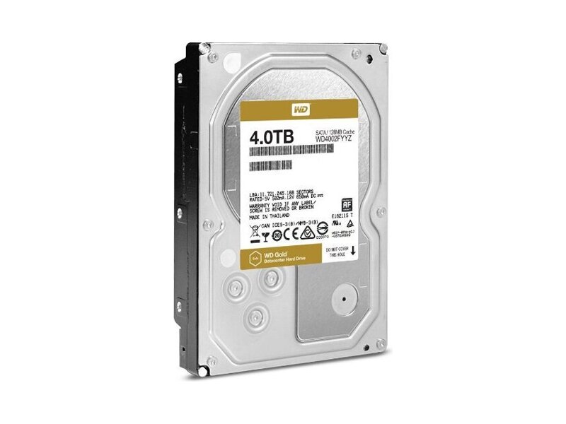 WD4002FYYZ  HDD Server WD GOLD WD4002FYYZ (3.5'', 4TB, 128Mb, 7200rpm, SATA6G) 4