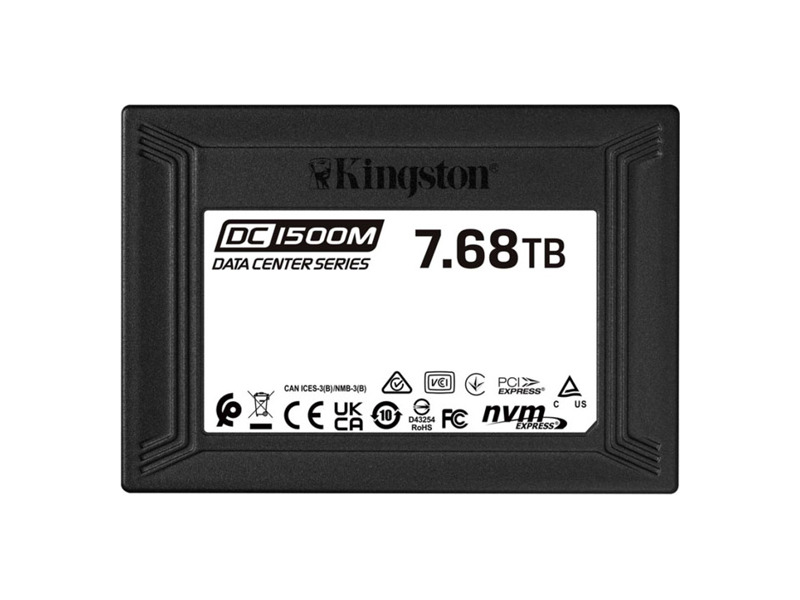SEDC1500M/7680G  Kingston Enterprise SSD 7, 68TB DC1500M U.2 PCIe NVMe (R3100/ W2700MB/ s) 1DWPD (Data Center SSD for Enterprise)