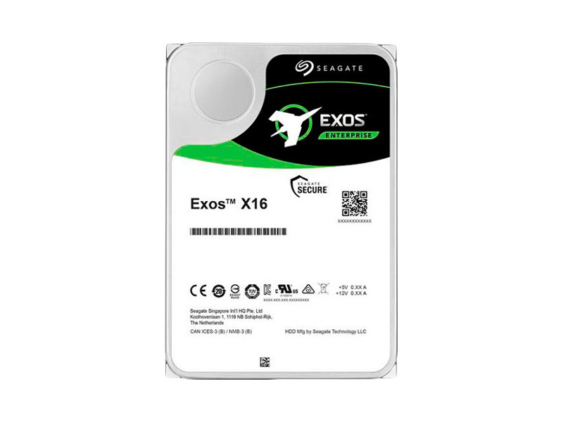ST10000NM002G  HDD Server Seagate Exos X16 ST10000NM002G (3.5'', 10TB, 256Mb, 7200rpm, SAS12G, 512E)