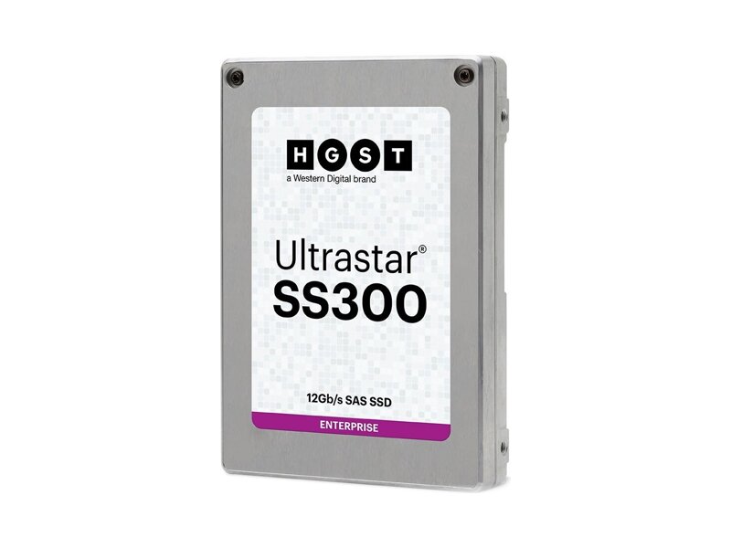 HUSMM3216ASS204  WD Server SSD Ultrastar DC SS300 (2.5in 15.0MM 1600GB SAS MLC ME-10DW/ D 3D CRYPTO-D) SKU: 0B34955