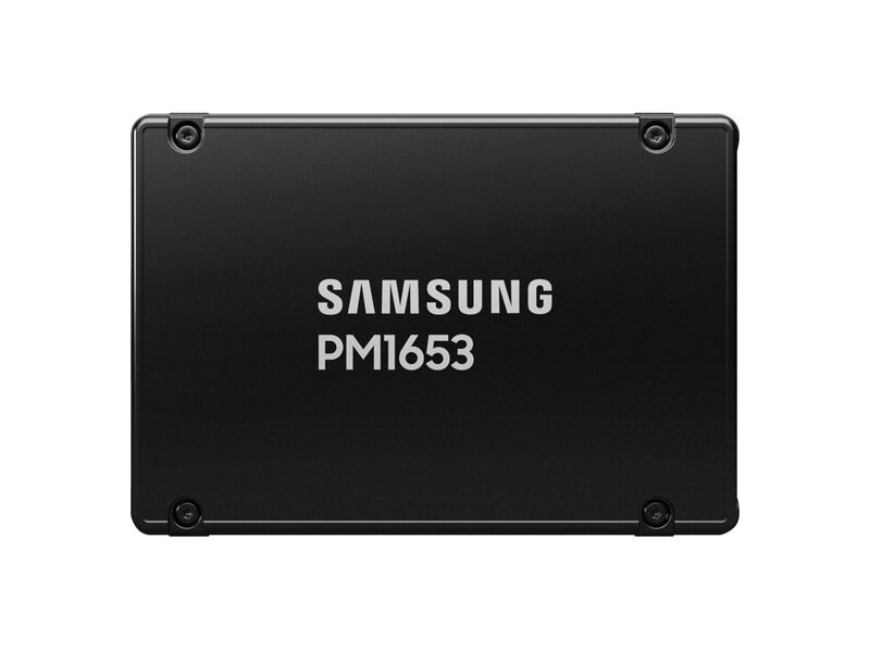 MZILG960HCHQ-00A07  SSD Samsung PM1653, 960GB, 2.5'' 15mm, SAS 24Gb/ s, 3D TLC, R/ W 4200/ up 3800MB/ s, IOPs 600 000/ 55 000, TBW 1752, DWPD 1 (12 мес.) 1