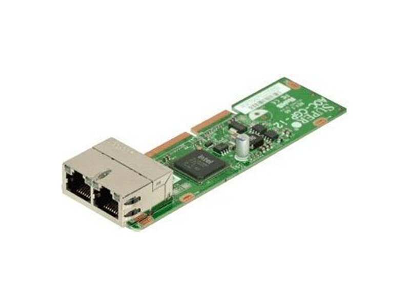AOC-CGP-I2  Supermicro AOC-CGP-i2 2-Port Gigabit Micro-LP Ethernet Adapter Based on Intel i350 - 4 RJ-45 ports