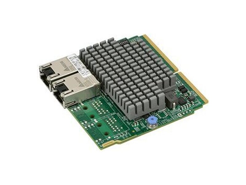 AOC-MTG-I2TM  Supermicro AOC-MTG-I2TM Add-on Card 2-port (Intel X550) 10 Gigabit Ethernet Adapter, SIOM card, 2xRJ45