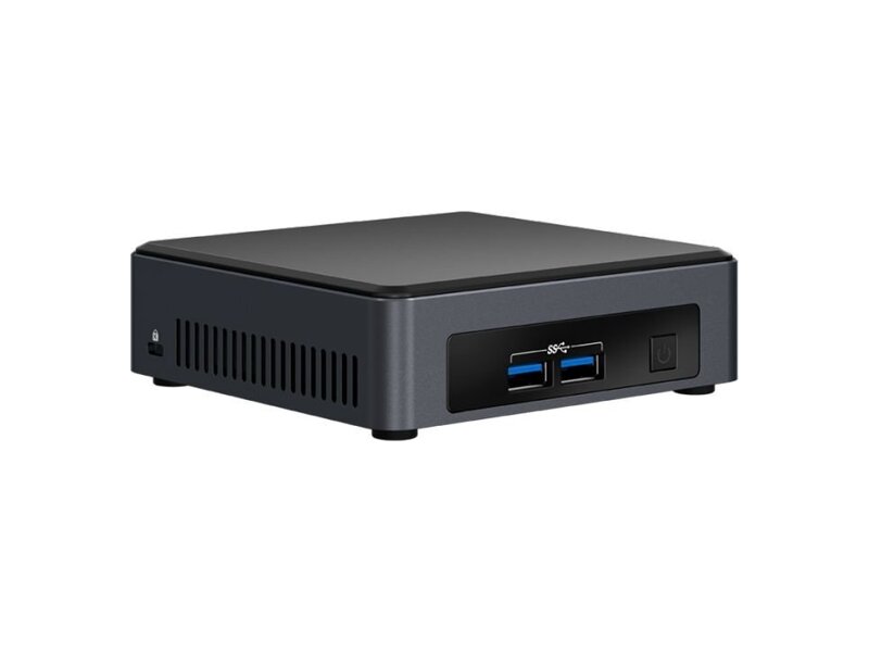 BLKNUC7I3DNK2E  Intel NUC Kit 7th Gen, Core i3-7100U 2.40GHz, 2x DDR4 SODIMM (max 32GB), M.2 SSD, Dual HDMI 2.0a, 4-lane eDP 1.4, 4xUSB, GLAN, WiFi+BT