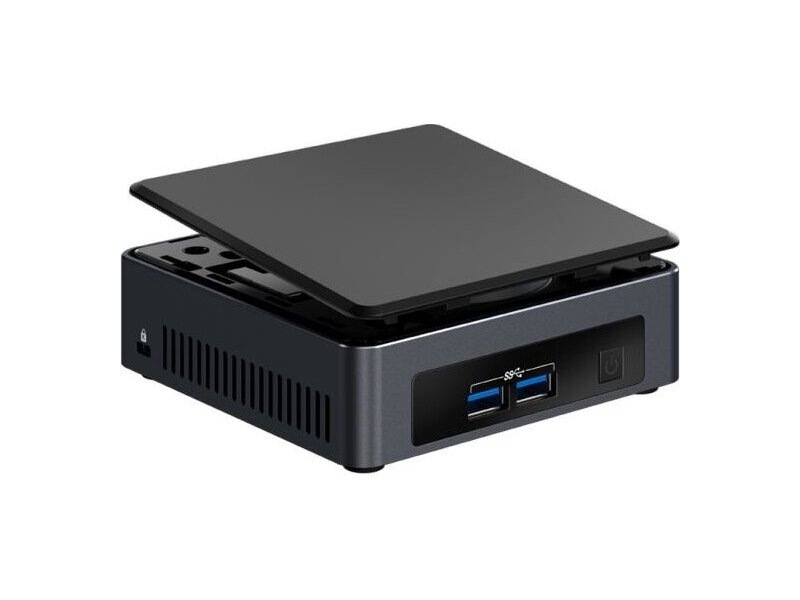 BLKNUC7I3DNK2E  Intel NUC Kit 7th Gen, Core i3-7100U 2.40GHz, 2x DDR4 SODIMM (max 32GB), M.2 SSD, Dual HDMI 2.0a, 4-lane eDP 1.4, 4xUSB, GLAN, WiFi+BT 4