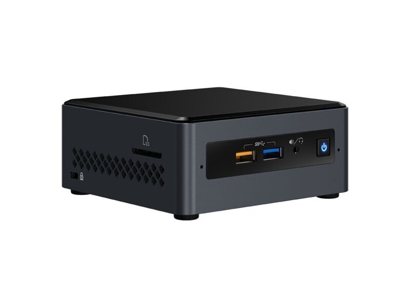 BOXNUC7CJYH2  Intel NUC Kit Celeron J4005 up to 2.7GHz, 2*DDR4 SODIMM (max 8GB), 2.5'' Drive, Dual HDMI 2.0a, 6xUSB, 7.1 Audio, SDXC, GLAN, WiFi+BT