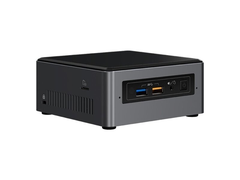 BOXNUC7I3BNH  Intel NUC kit 7th Gen with Optane Memory Ready, Core i3-7100U DC 2.40GHz, 2x DDR4 1.2V SODIMM (max 32GB), 2.5'' HDD/ SSD + NVMe/ SATA M.2 SSD (42/ 80mm), Intel® 4K HD Graphics 620, Microphone, 7.1 Audio, (2+2)xUSB 3.0, 1xLAN GbE, IR, WiFi 8265 AC + BT 4.2