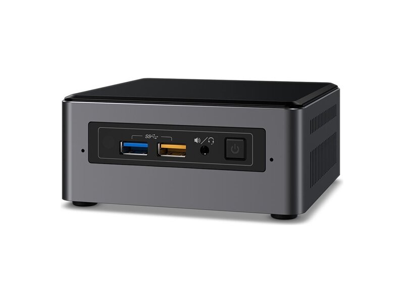 BOXNUC7I5BNH  Intel NUC Kit 7th Gen, Core i5-7260U up to 3.4GH, 2x DDR4 SODIMM (max 32GB), 2.5'' HDD/ SSD + M.2 SATA/ PCIe SSD (RAID 0, 1), HDMI 2.0a, USB-C (DP1.2), 6xUSB, 7.1 Audio, microSDXC, GLAN, WiFi+BT 1