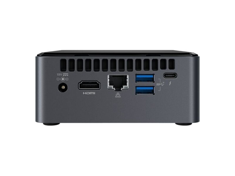 BOXNUC8I5BEH2  Intel NUC Kit 8th Gen, Core i5-8259U up to 3.8GHz, 2x DDR4 SODIMM (max 32GB), 2.5'' HDD/ SSD + M.2 SATA/ PCIe SSD (RAID 0, 1), HDMI 2.0a; USB-C (DP1.2), 6xUSB, 7.1 Audio, microSDXC, GLAN, WiFi+BT 2
