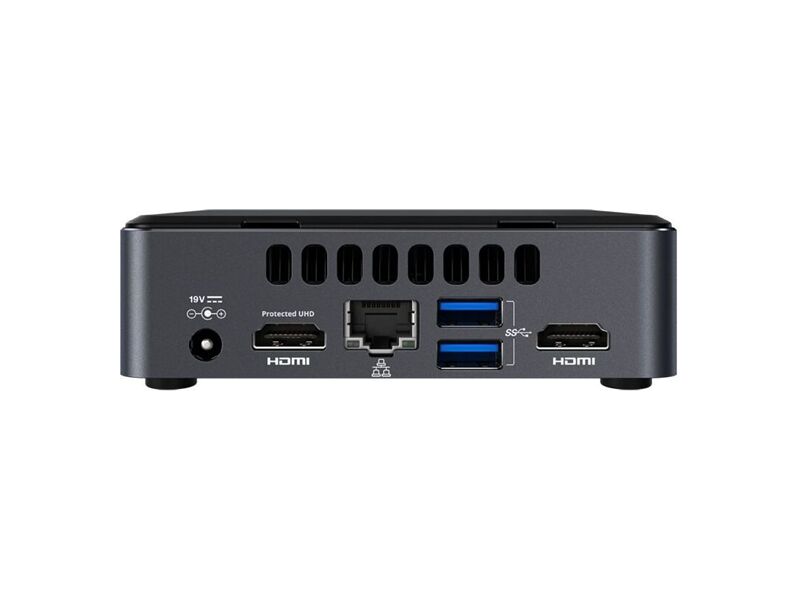 BLKNUC7I3DNKTC2  Intel NUC MiniPC Business 7th Gen, Core i3-7100U 2.40GHz, 1x 4GB DDR4 (max 32GB), 128GB SSD, M.2 SSD, Dual HDMI 2.0a, 4-lane eDP 1.4, 4xUSB, GLAN, WiFi+BT, Win10 PRO