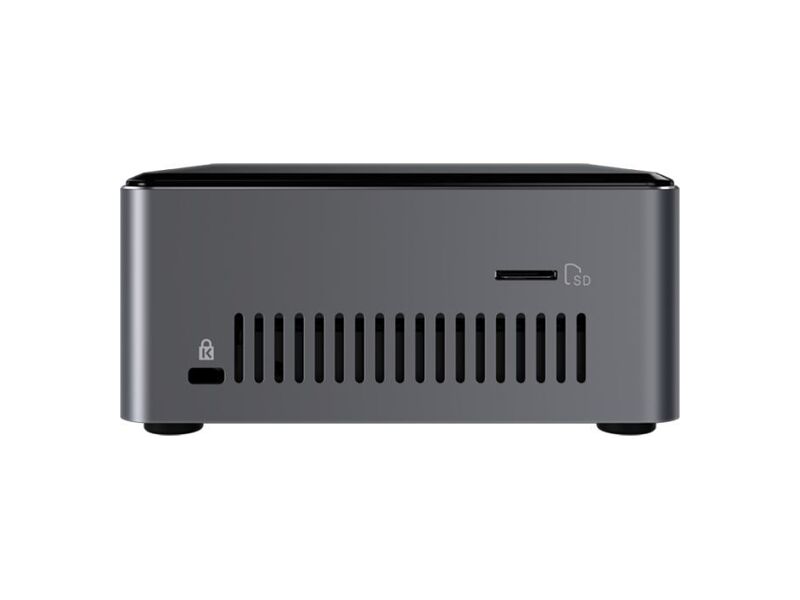 BOXNUC7I3BNHXF  Intel NUC MiniPC Home 7th Gen, Core i3-7100U 2.4GHz, 16GB Optane + 1x 4GB DDR4 (max 32GB), 1TB HDD, M.2 and 2.5'' Drive, HDMI 2.0a; USB-C (DP1.2), 6xUSB, 7.1 Audio, MicroSDXC, GLAN, WiFi+BT, Win10 3