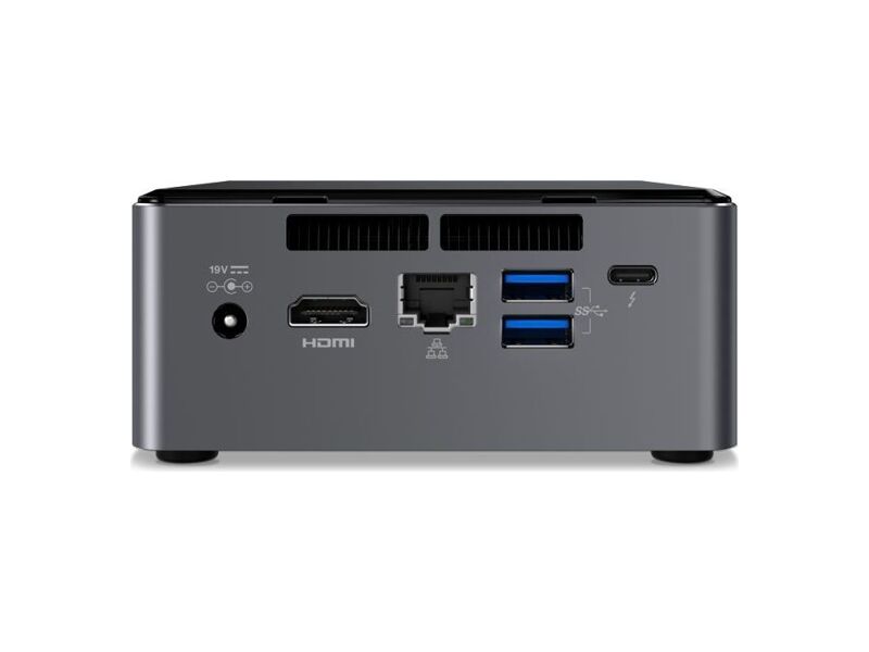 BOXNUC7I5BNHXF  Intel NUC MiniPC Home 7th Gen, Core i5-7260U up to 3.4GHz, 16GB Optane + 1x 4GB DDR4 (max 32GB), 1TB HDD, M.2 and 2.5'' Drive, HDMI 2.0a; USB-C (DP1.2), 6xUSB, 7.1 Audio, MicroSDXC, GLAN, WiFi+BT, Win10 2