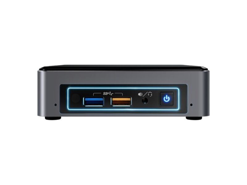 BOXNUC7I5BNKP  Intel NUC MiniPC Home 7th Gen, Core i5-7260U up to 3.4GHz, 2x 4GB DDR4 (max 32GB), 256GB NVMe SSD, M.2 SSD, HDMI 2.0a; USB-C (DP1.2), 6xUSB, 7.1 Audio, microSDXC, GLAN, WiFi+BT, Win10 3