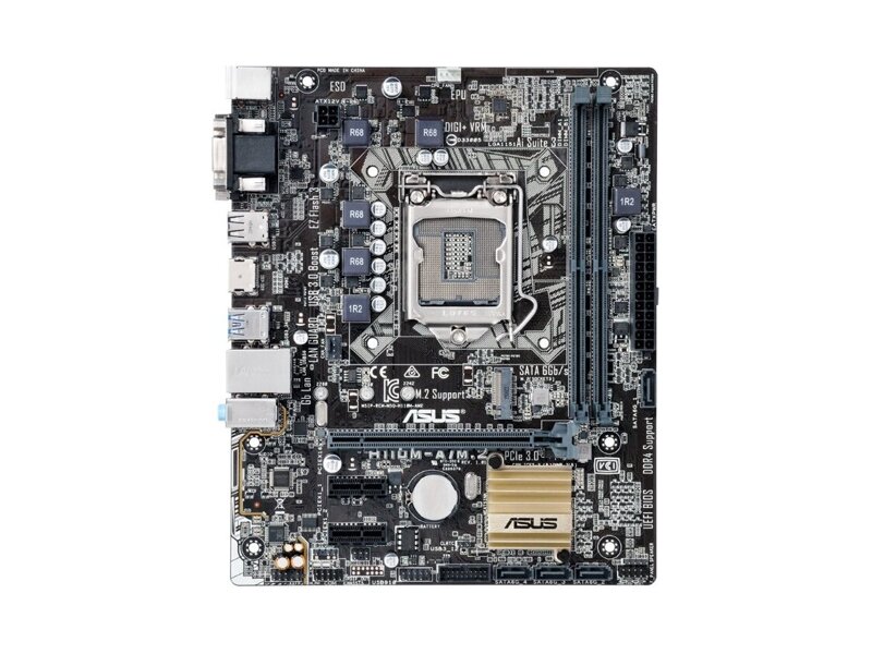 90MB0R60-M0EAY0  ASUS H110M-A/ M.2, LGA1151, H110, 2*DDR4, D-Sub+DVI+HDMI, SATA3, Audio, Gb LAN, USB 3.0*4, USB 2.0*6, COM*1 header (w/ o cable), mATX ; 90MB0R60-M0EAY0