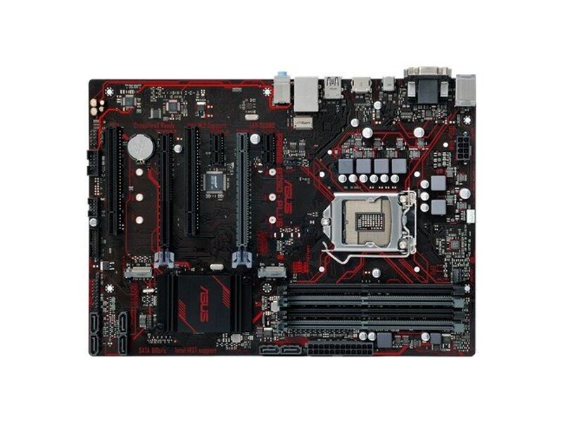 90MB0SJ0-M0EAY0  ASUS PRIME B250-PLUS, LGA1151, B250, 4*DDR4, D-Sub+DVI+HDMI, CrossFireX, SATA3, Audio, Gb LAN, USB 3.0*5, USB 2.0*6, COM*1 header (w/ o cable), ATX ; 90MB0SJ0-M0EAY0