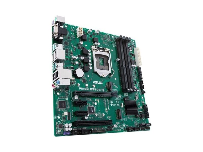 90MB0W80-M0EAYM  ASUS PRIME B360M-C, LGA1151, B360, 4*DDR4, D-Sub + HDMI + DP, SATA3, Audio, Gb LAN, USB 3.1*6, USB 2.0*6, COM*2 header (w/ o cable), LPT*1 header (w/ o cable), mATX ; 90MB0W80-M0EAYM 2