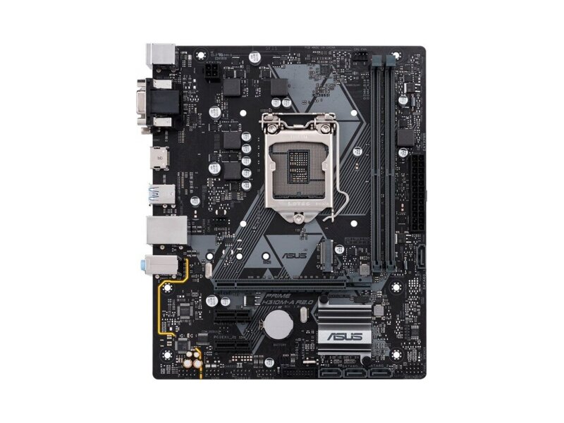 90MB0Z10-M0EAY0  ASUS PRIME H310M-A R2.0, LGA1151, H310, 2*DDR4, D-Sub+DVI+HDMI, SATA3, Audio, Gb LAN, USB 3.1*4, USB 2.0*6, COM*1 header (w/ o cable), mATX ; 90MB0Z10-M0EAY0 2