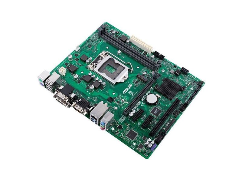 90MB0W60-M0EAYM  ASUS PRIME H310M-C, LGA1151, H310, 2*DDR4, D-Sub + DVI, SATA3 + RAID, Audio, Gb LAN, USB 3.1*2, USB 2.0*6, COM*1 header (w/ o cable), LPT*1 header (w/ o cable), mATX ; 90MB0W60-M0EAYM