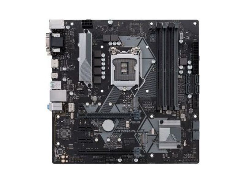 90MB0WC0-M0EAY0  ASUS PRIME H370M-PLUS, LGA1151, H370, 4*DDR4, D-Sub+DVI+HDMI, CrossFireX, SATA3 + RAID, Audio, Gb LAN, USB 3.1*7, USB 2.0*6, COM*1 header (w/ o cable), mATX; 90MB0WC0-M0EAY0 1