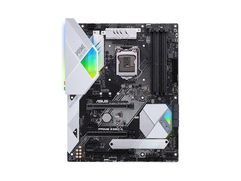 90MB0YT0-M0EAY0  ASUS PRIME Z390-A, LGA1151, Z390, 4*DDR4, HDMI+DVI, SLI+CrossFireX, SATA3 + RAID, Audio, Gb LAN, USB 3.1*8, USB 2.0*6, COM*1 header (w/ o cable), ATX ; 90MB0YT0-M0EAY0 1