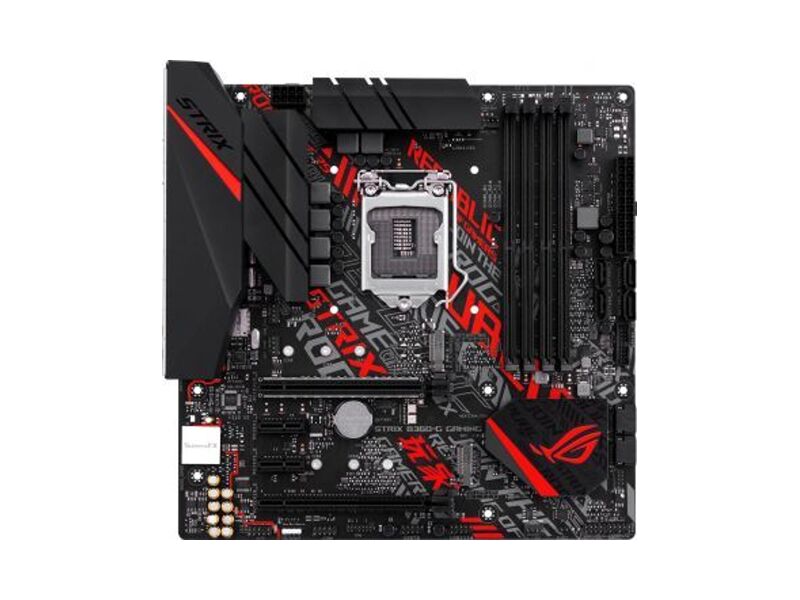 90MB0WD0-M0EAY0  ASUS ROG STRIX B360-G GAMING, LGA1151, B360, 4*DDR4, HDMI+DVI, SLI+CrossFireX, SATA3 + RAID, Audio, Gb LAN, USB 3.1*6, USB 2.0*6, COM*1 header (w/ o cable), ATX ; 90MB0WD0-M0EAY0 2