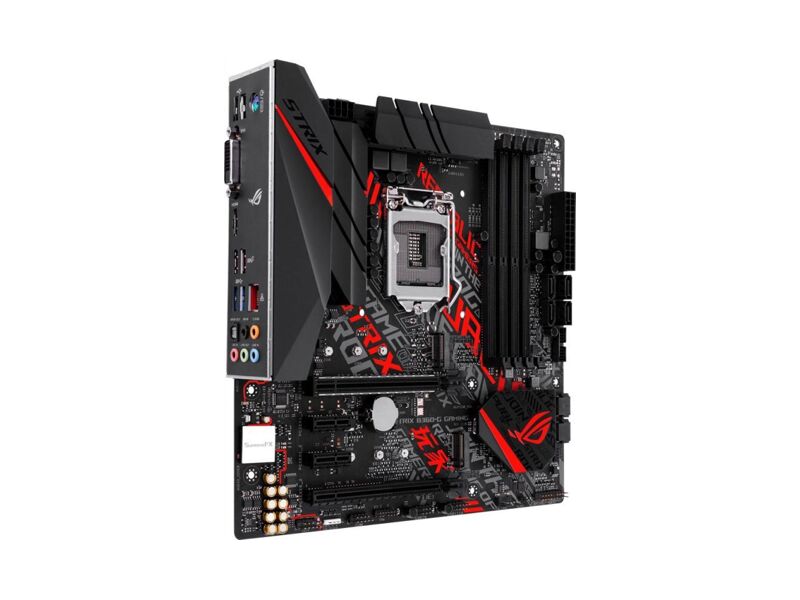 90MB0WD0-M0EAY0  ASUS ROG STRIX B360-G GAMING, LGA1151, B360, 4*DDR4, HDMI+DVI, SLI+CrossFireX, SATA3 + RAID, Audio, Gb LAN, USB 3.1*6, USB 2.0*6, COM*1 header (w/ o cable), ATX ; 90MB0WD0-M0EAY0