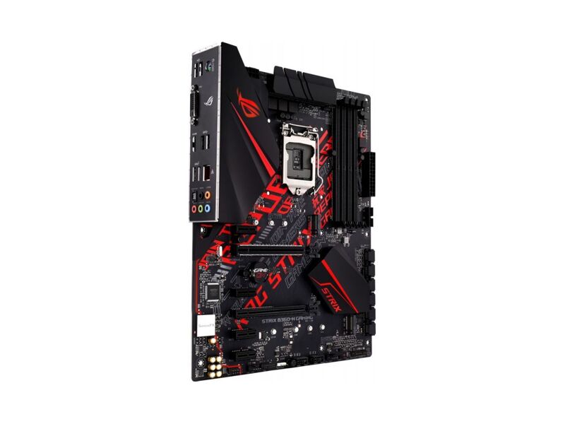 90MB0WM0-M0EAY0  ASUS ROG STRIX B360-H GAMING, LGA1151, B360, 4*DDR4, HDMI+DVI, SLI+CrossFireX, SATA3 + RAID, Audio, Gb LAN, USB 3.1*6, USB 2.0*6, ATX ; 90MB0WM0-M0EAY0