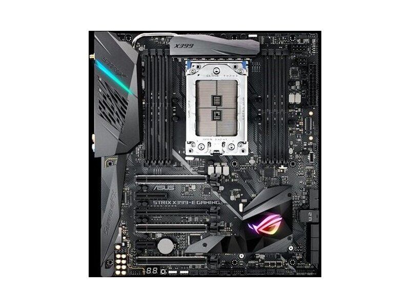 90MB0V70-M0EAY0  ASUS ROG STRIX X399-E GAMING, Socket TR4, X399, 8*DDR4, SLI+CrossFireX, SATA3 + RAID, Audio, Gb LAN, USB 3.1*15, USB 2.0*4, eATX ; 90MB0V70-M0EAY0