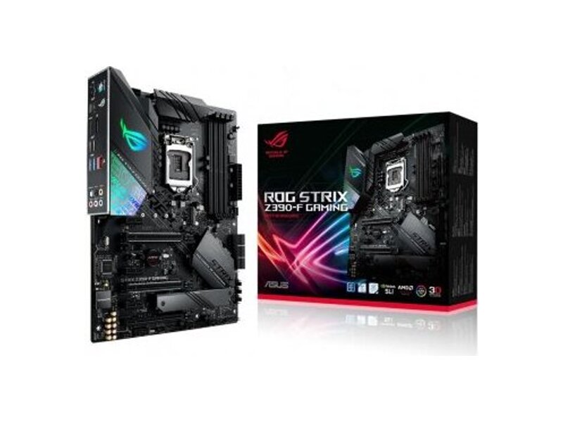 90MB0YG0-M0EAY0  ASUS ROG STRIX Z390-F GAMING, LGA1151, Z390, 4*DDR4, DP+HDMI, SLI+CrossFireX, SATA3 + RAID, Audio, Gb LAN, USB 3.1*9, USB 2.0*6, COM*1 header (w/ o cable), ATX ; 90MB0YG0-M0EAY0