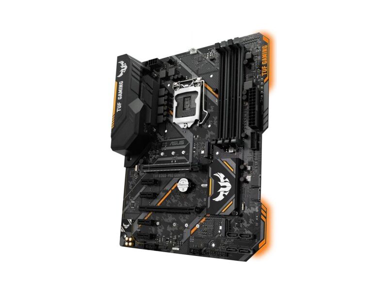 90MB0X00-M0EAY0  ASUS TUF B360-PRO GAMING, LGA1151, B360, 4*DDR4, D-Sub+HDMI, SLI+CrossFireX, SATA3 + RAID, Audio, Gb LAN, USB 3.1*5, USB 2.0*6, COM*1 header (w/ o cable), ATX ; 90MB0X00-M0EAY0