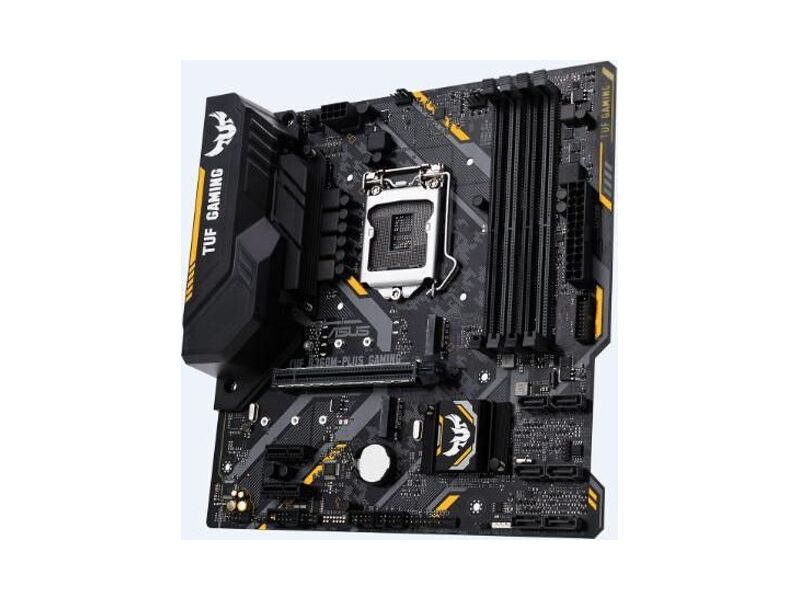 90MB0WN0-M0EAY0  ASUS TUF B360M-PLUS GAMING, LGA1151, B360, 4*DDR4, DVI+HDMI, SATA3, Audio, Gb LAN, USB 3.1*5, USB 2.0*6, COM*1 header (w/ o cable), mATX ; 90MB0WN0-M0EAY0 2